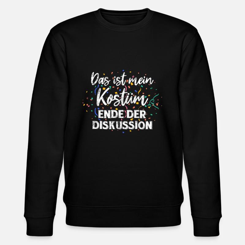 Fasching Karneval Feiern Party Kostüm - Stanley/Stella Unisex Bio-Sweatshirt CHANGER  - Schwarz