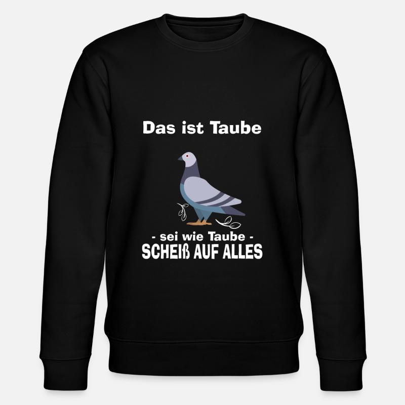 Tauben - Stanley/Stella Unisex Bio-Sweatshirt CHANGER  - Schwarz