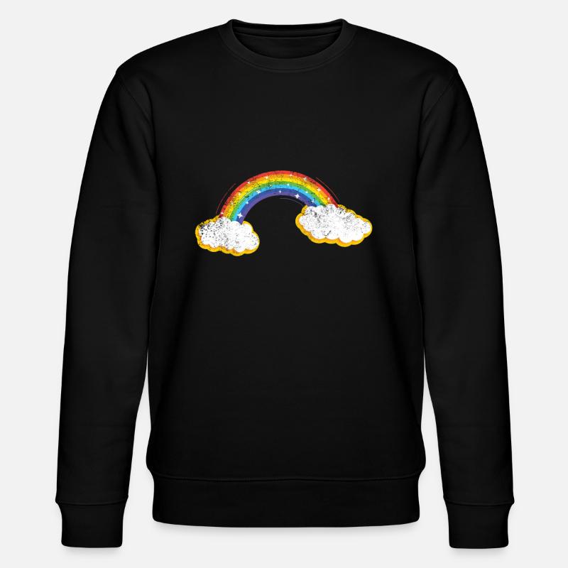 Regenbogen - Stanley/Stella Unisex Bio-Sweatshirt CHANGER  - Schwarz