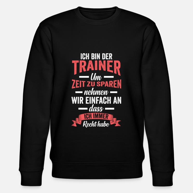 Fußball Trainer - Stanley/Stella Unisex Bio-Sweatshirt CHANGER  - Schwarz