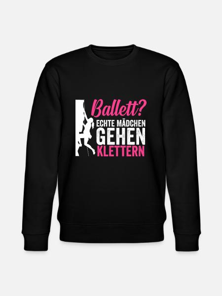 Klettern Mädchen - Stanley/Stella Unisex Bio-Sweatshirt CHANGER - Schwarz