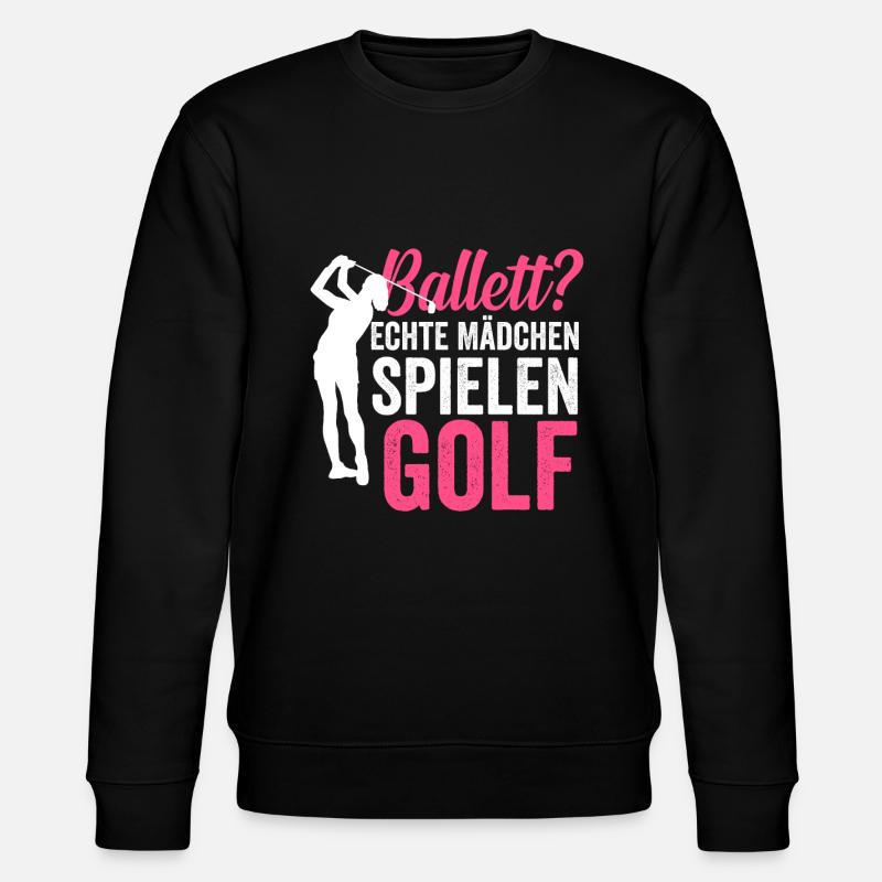 Golf Golferin - Stanley/Stella Unisex Bio-Sweatshirt CHANGER  - Schwarz