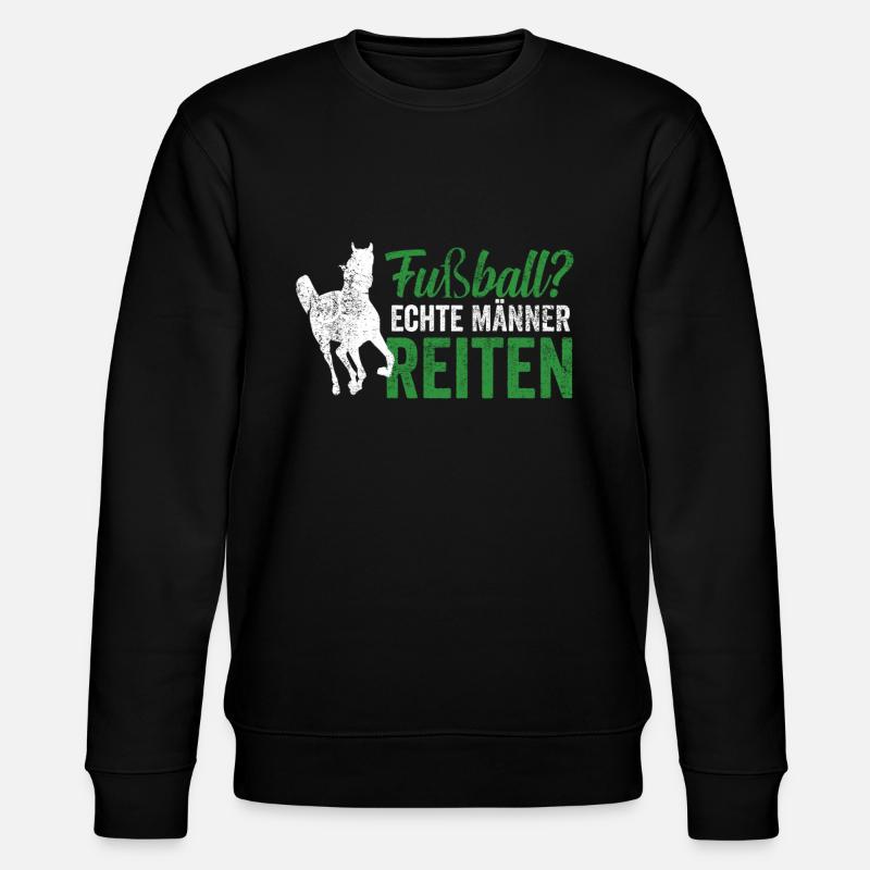 Reiten Reitsport - Stanley/Stella Unisex Bio-Sweatshirt CHANGER  - Schwarz