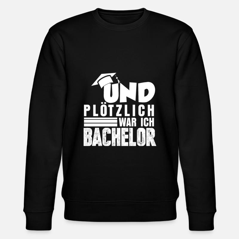 Bachelor Diplom - Stanley/Stella Unisex Bio-Sweatshirt CHANGER  - Schwarz