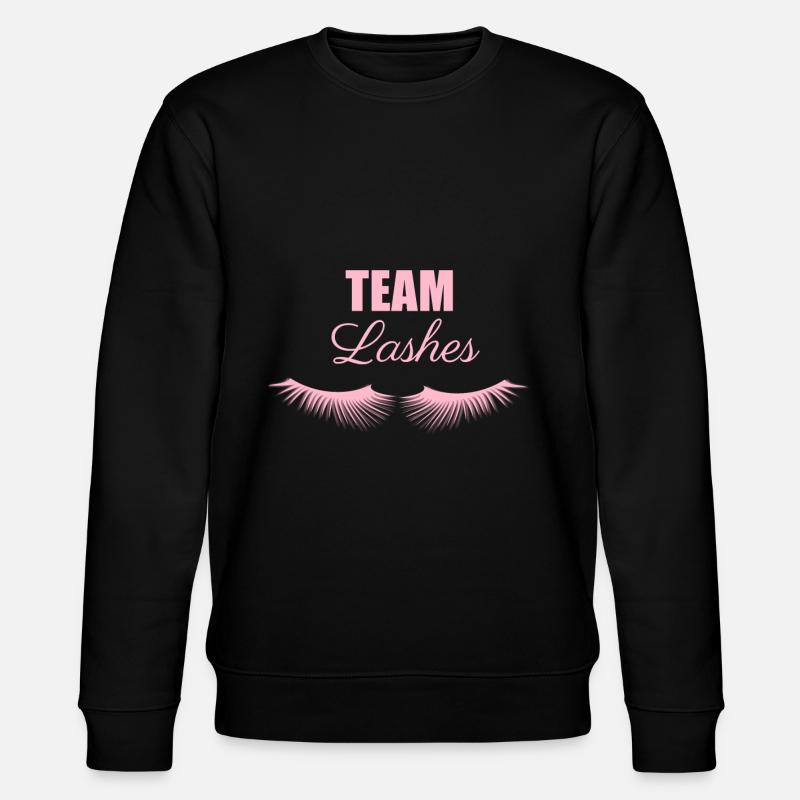Team Lashes - Stanley/Stella Unisex Bio-Sweatshirt CHANGER  - Schwarz