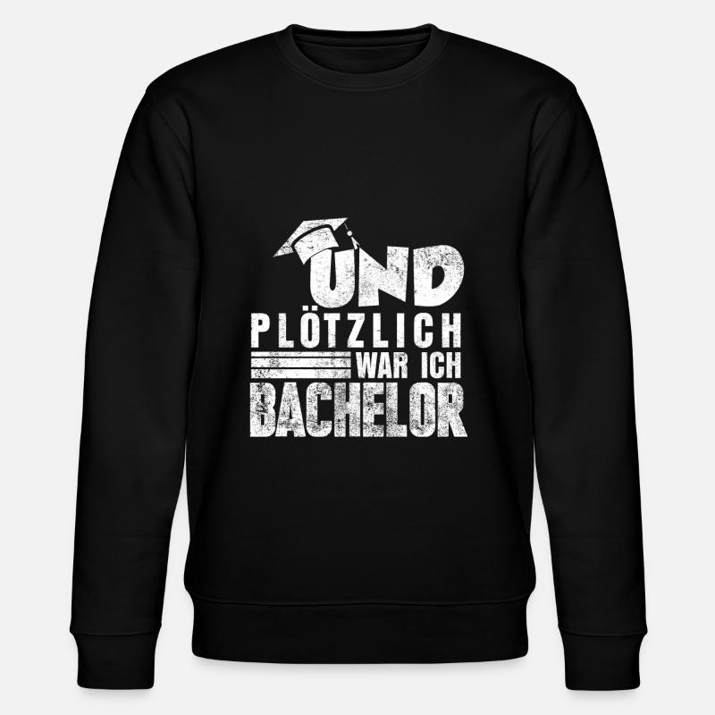 Bachelor Diplom - Stanley/Stella Unisex Bio-Sweatshirt CHANGER  - Schwarz