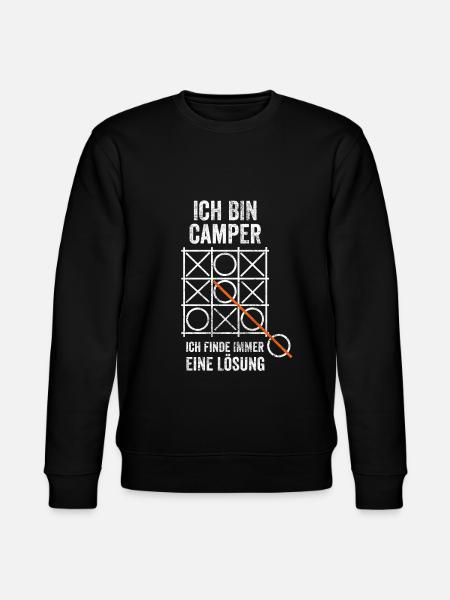 Camper Campingurlaub Camping Campen - Stanley/Stella Unisex Bio-Sweatshirt CHANGER - Schwarz