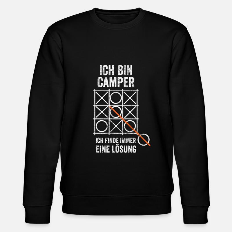 Camper Campingurlaub Camping Campen - Stanley/Stella Unisex Bio-Sweatshirt CHANGER  - Schwarz