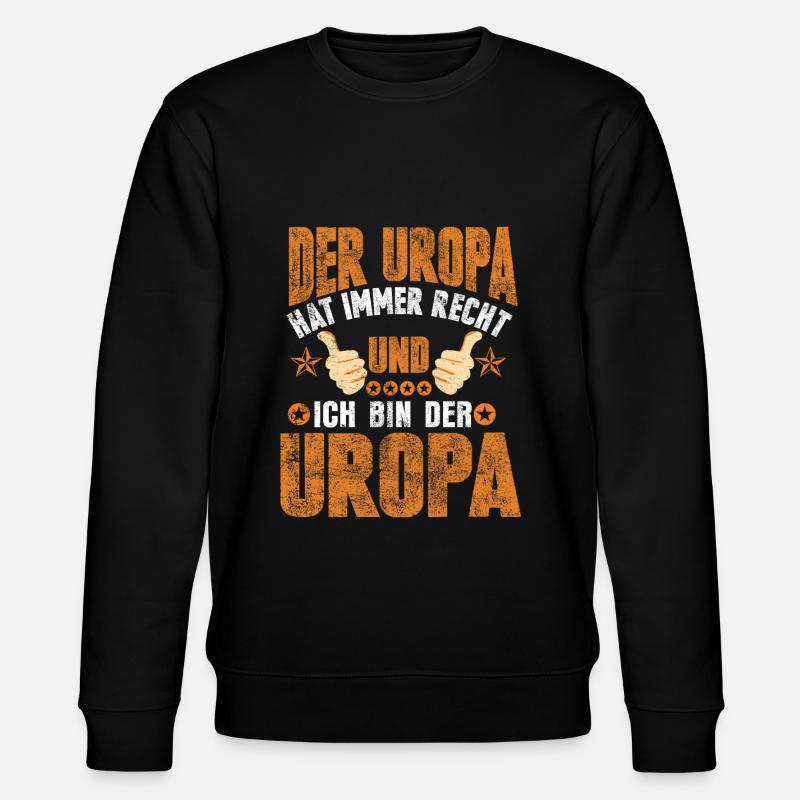 Uropa Ugroßeltern - Stanley/Stella Unisex Bio-Sweatshirt CHANGER - Schwarz
