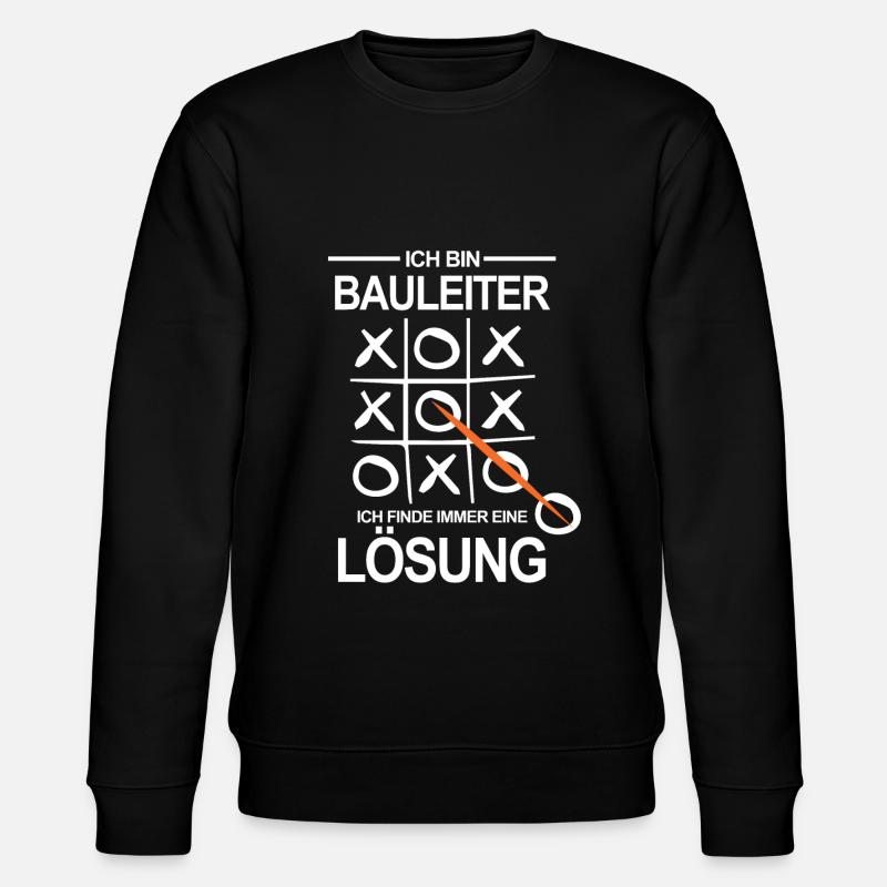 Bauleiter Handwerk - Stanley/Stella Unisex Bio-Sweatshirt CHANGER  - Schwarz