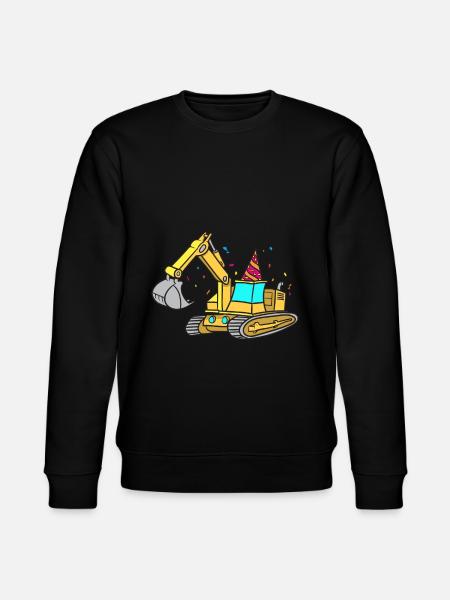 Excavator birthday - Stanley/Stella CHANGER Unisex Organic Sweatshirt - black