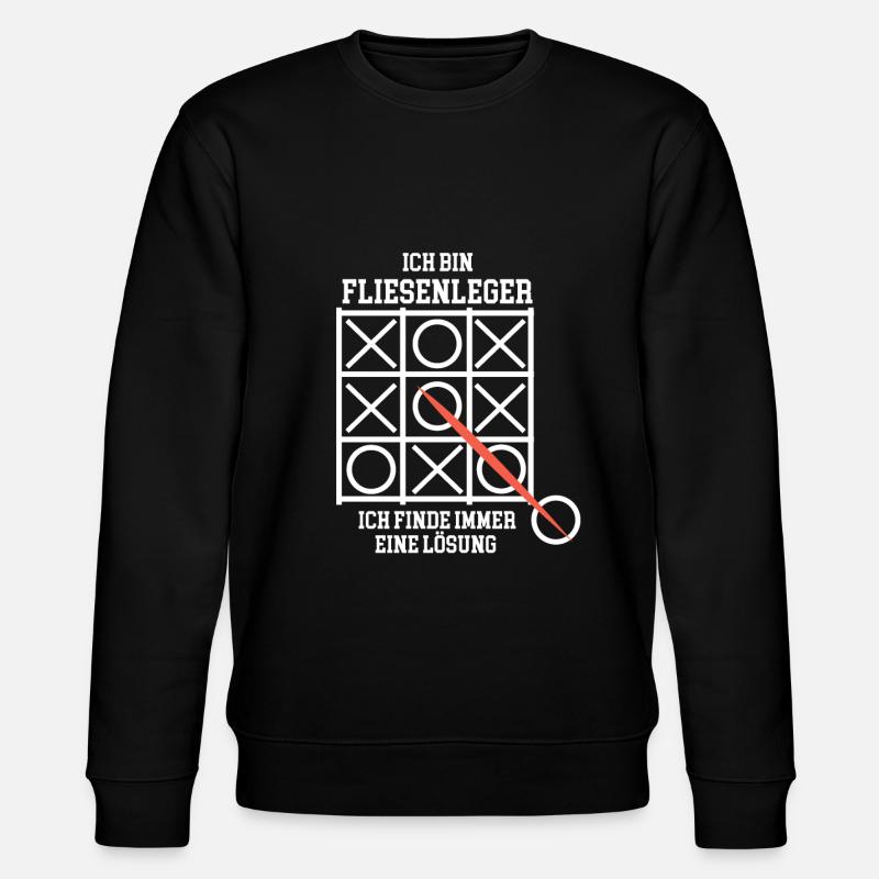 Fliesenleger Bauarbeiter - Stanley/Stella Unisex Bio-Sweatshirt CHANGER - Schwarz