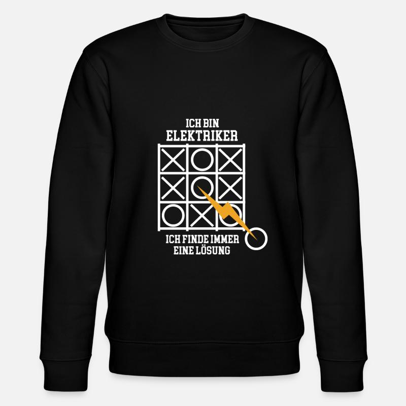 Elektriker Baustelle - Stanley/Stella Unisex Bio-Sweatshirt CHANGER  - Schwarz