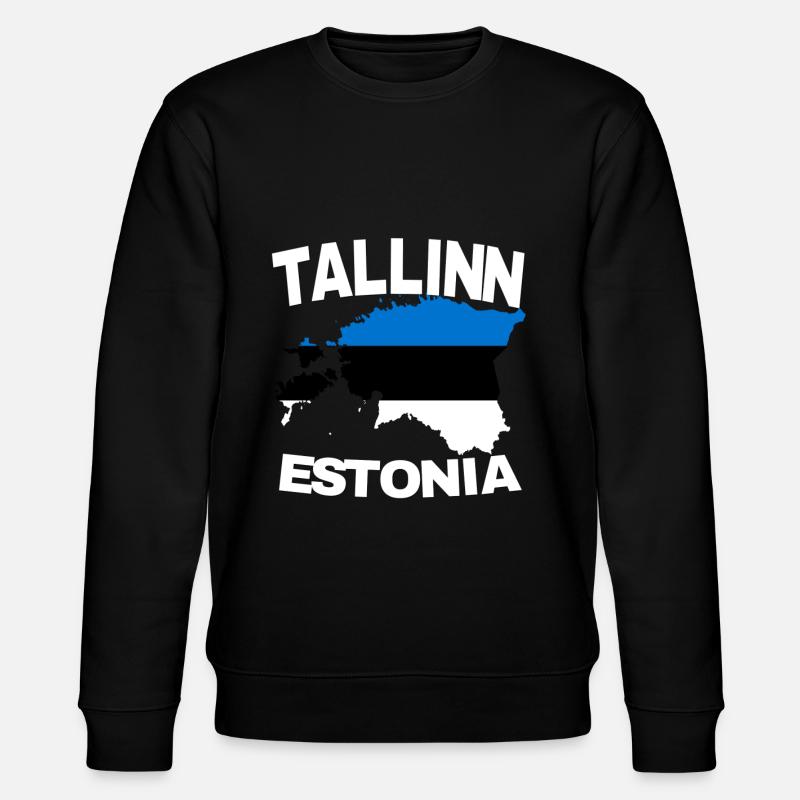 Tallinn Estonia - Stanley/Stella Unisex Bio-Sweatshirt CHANGER  - Schwarz