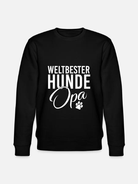 weltbester hunde opa - Stanley/Stella Unisex Bio-Sweatshirt CHANGER  - Schwarz