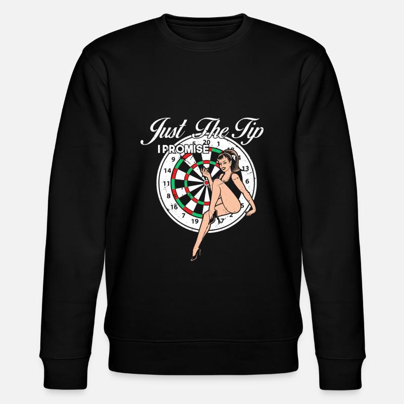 Darts saying design - Stanley/Stella CHANGER Unisex Organic Sweatshirt - black