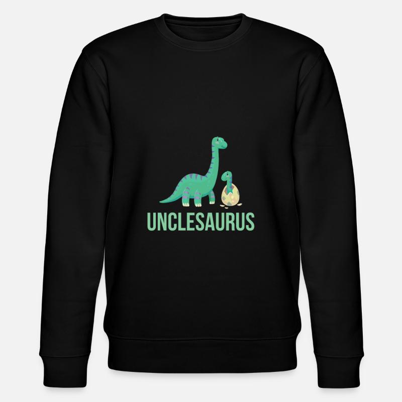 Uncle Saurus - Stanley/Stella Unisex Bio-Sweatshirt CHANGER  - Schwarz