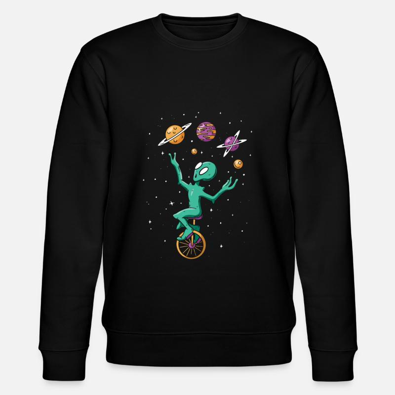 Einrad - Stanley/Stella Unisex Bio-Sweatshirt CHANGER  - Schwarz