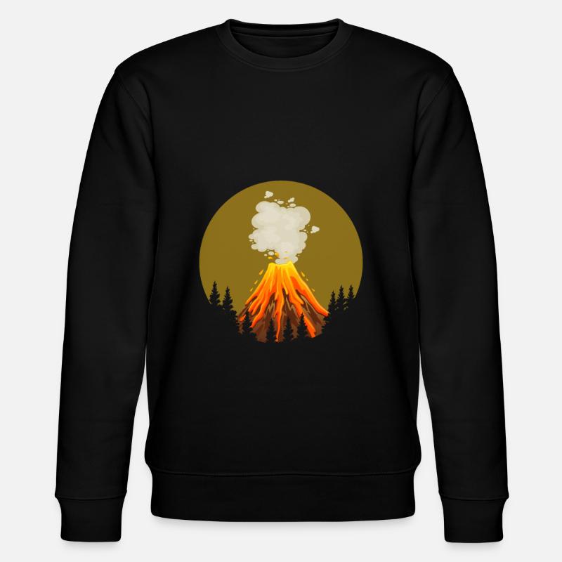 Cool volcan design - Sweat bio CHANGER Stanley/Stella Unisexe - noir
