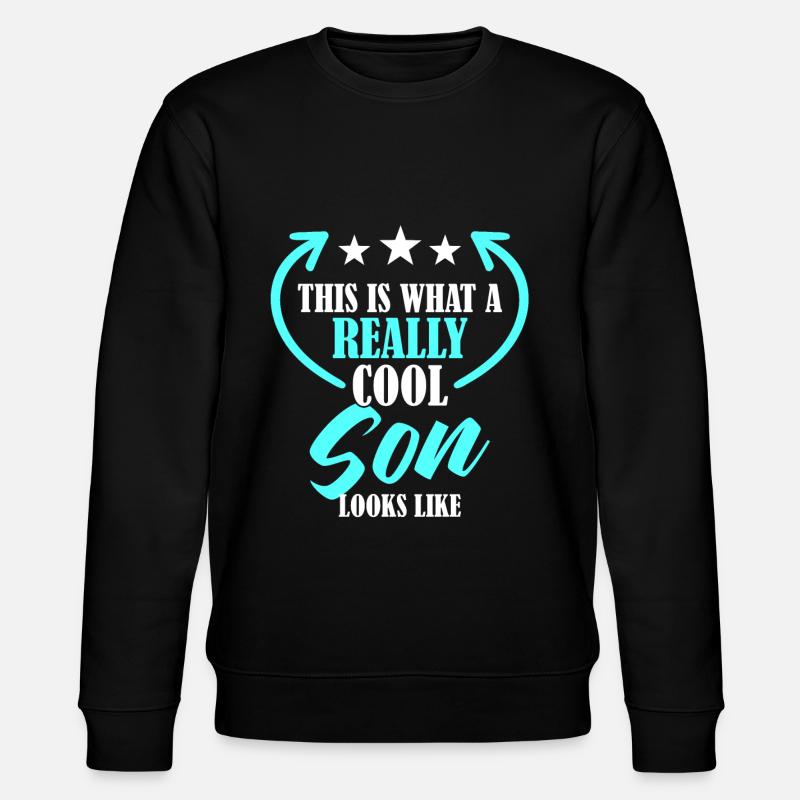 Cooler Sohn - Stanley/Stella Unisex Bio-Sweatshirt CHANGER  - Schwarz