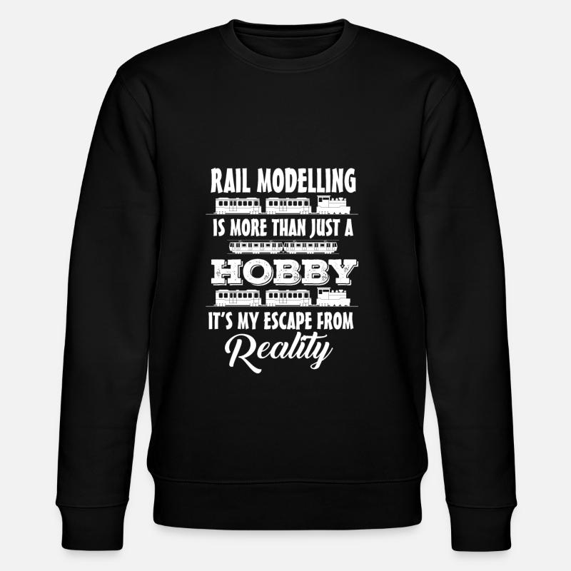 Model railway model railway railway - Stanley/Stella CHANGER Unisex Organic Sweatshirt - black