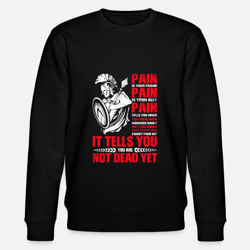 Spartaner Molon Labe - Stanley/Stella Unisex Bio-Sweatshirt CHANGER  - Schwarz
