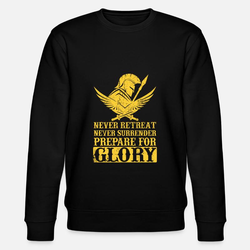 Spartaner Molon Labe - Stanley/Stella Unisex Bio-Sweatshirt CHANGER  - Schwarz