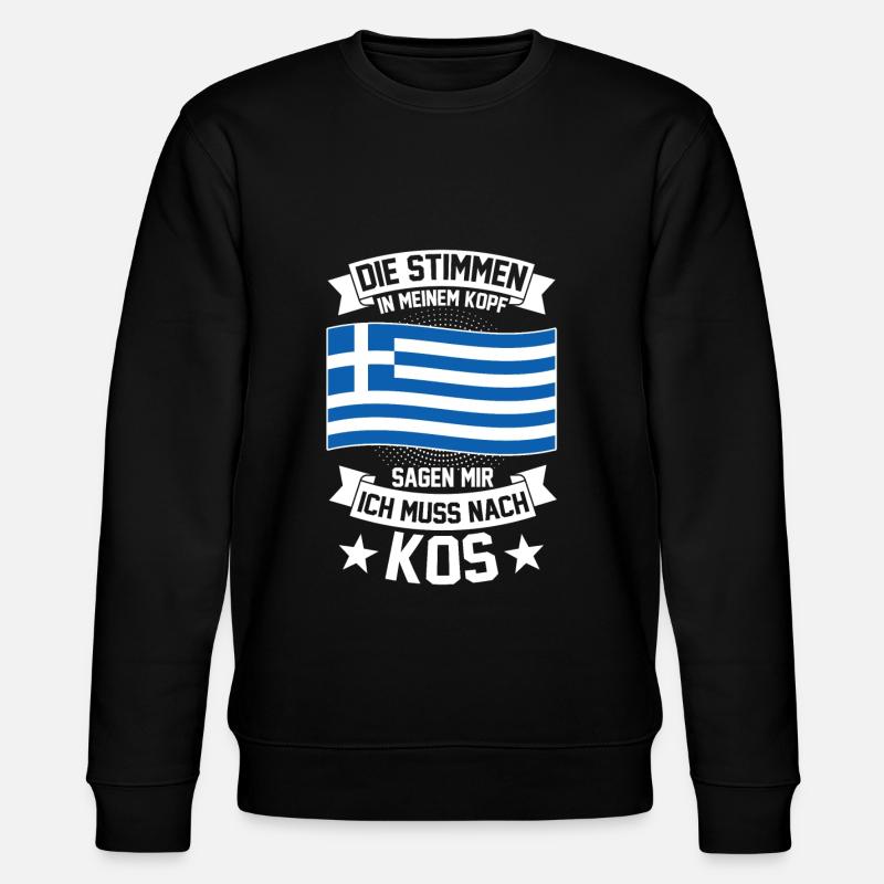 Kos Griechenland Griechen - Stanley/Stella Unisex Bio-Sweatshirt CHANGER  - Schwarz
