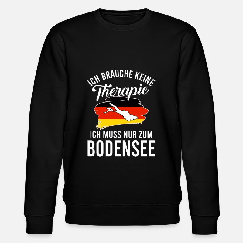 Bodenseeregion Therapie Bodensee - Stanley/Stella Unisex Bio-Sweatshirt CHANGER  - Schwarz