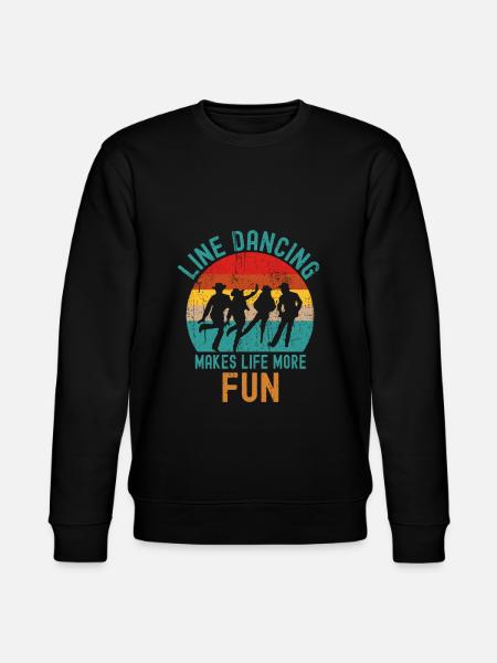 Line Dancing - Stanley/Stella Unisex Bio-Sweatshirt CHANGER - Schwarz