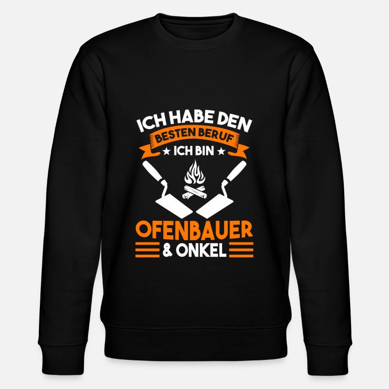 Ofenbauer Onkel Kaminbauer - Stanley/Stella Unisex Bio-Sweatshirt CHANGER  - Schwarz