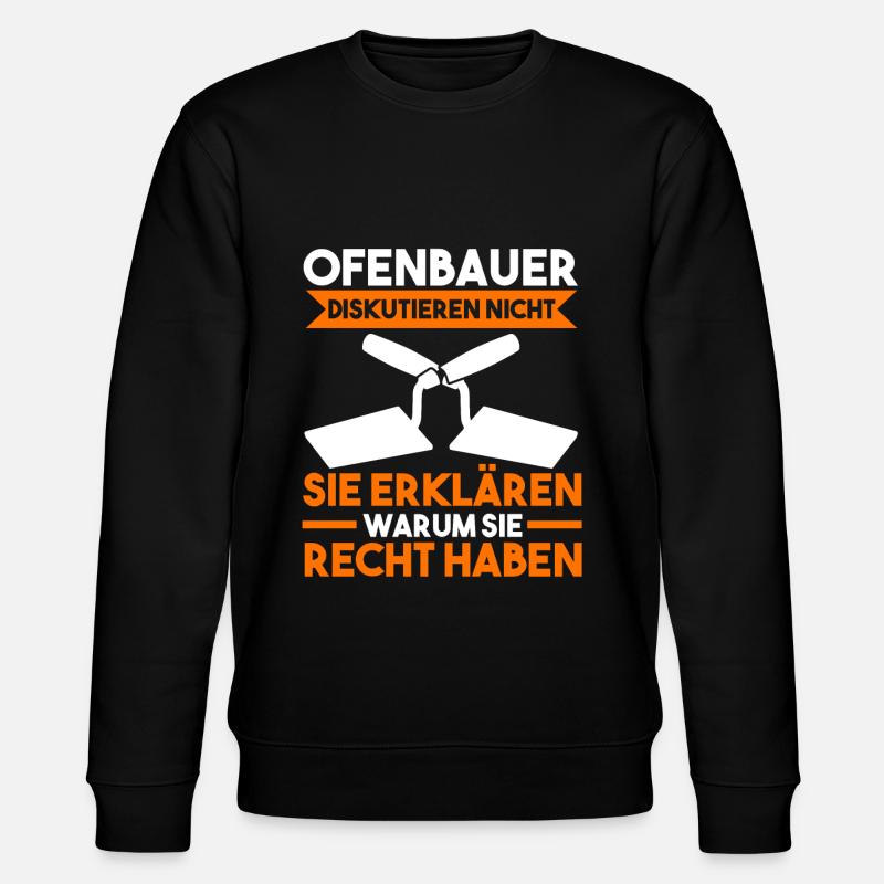 Ofenbauer Kaminbau - Stanley/Stella Unisex Bio-Sweatshirt CHANGER  - Schwarz
