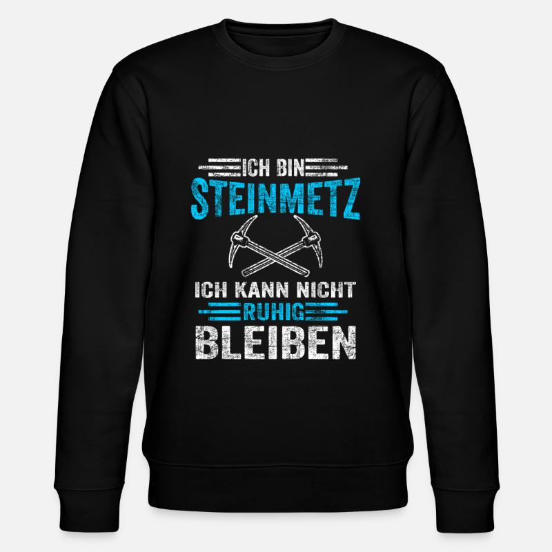 Ich bin Steinmetz - Stanley/Stella Unisex Bio-Sweatshirt CHANGER  - Schwarz