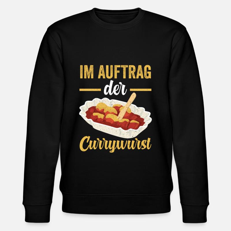 Im Auftrag der Currywurst - Stanley/Stella Unisex Bio-Sweatshirt CHANGER  - Schwarz