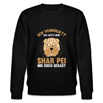 Shar Pei - Stanley/Stella Unisex Bio-Sweatshirt CHANGER  - Schwarz - Vorne - Nik (191cm) & Marisol (170cm)