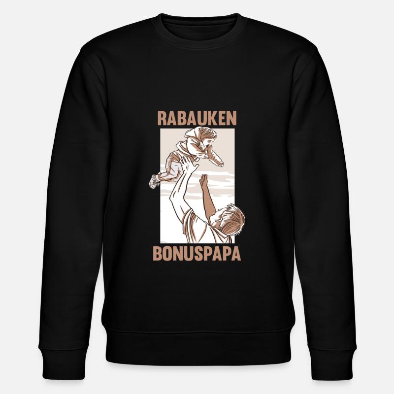 Rabauken Bonuspapa - Stanley/Stella Unisex Bio-Sweatshirt CHANGER  - Schwarz