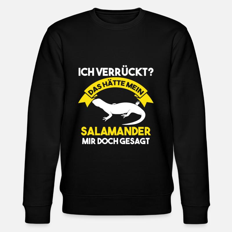 Salamander - Stanley/Stella Unisex Bio-Sweatshirt CHANGER  - Schwarz