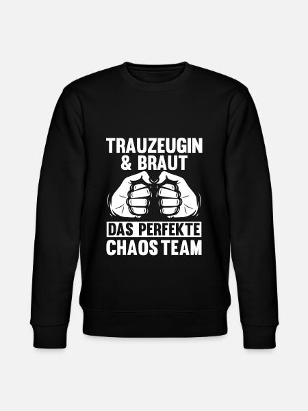 Trauzeugin - Stanley/Stella Unisex Bio-Sweatshirt CHANGER  - Schwarz