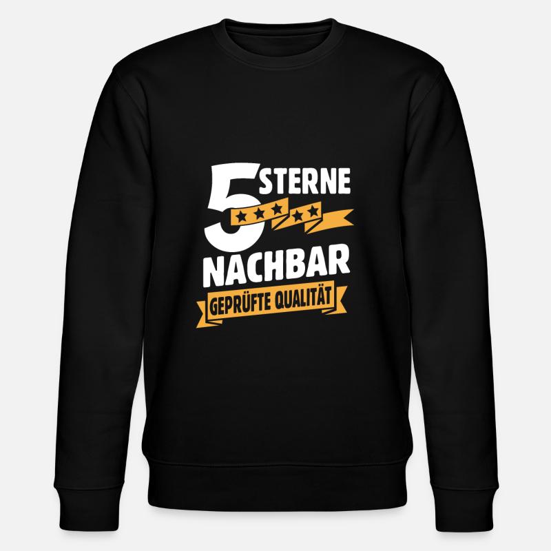 Nachbar - Stanley/Stella Unisex Bio-Sweatshirt CHANGER  - Schwarz