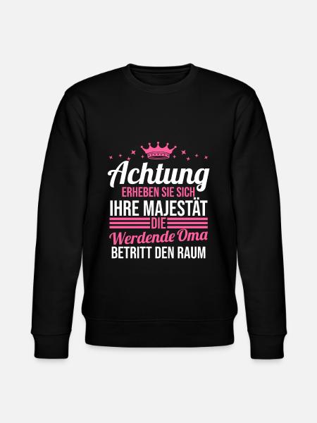 Werdende Oma - Stanley/Stella Unisex Bio-Sweatshirt CHANGER - Schwarz
