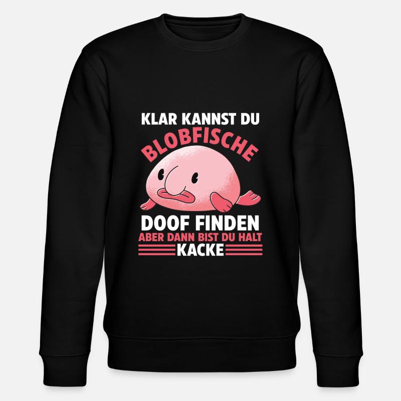 Blobfisch - Stanley/Stella Unisex Bio-Sweatshirt CHANGER  - Schwarz
