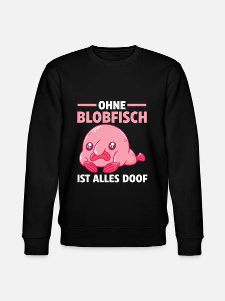 Blobfisch - Stanley/Stella Unisex Bio-Sweatshirt CHANGER  - Schwarz