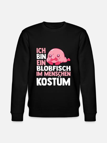 Blobfisch - Stanley/Stella Unisex Bio-Sweatshirt CHANGER  - Schwarz