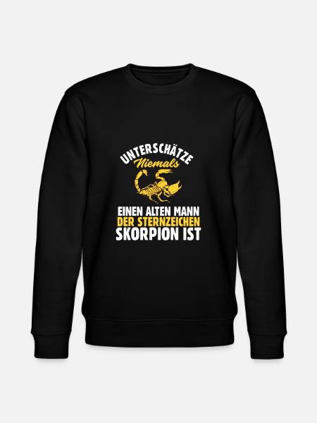 Sternzeichen Skorpion - Stanley/Stella Unisex Bio-Sweatshirt CHANGER - Schwarz