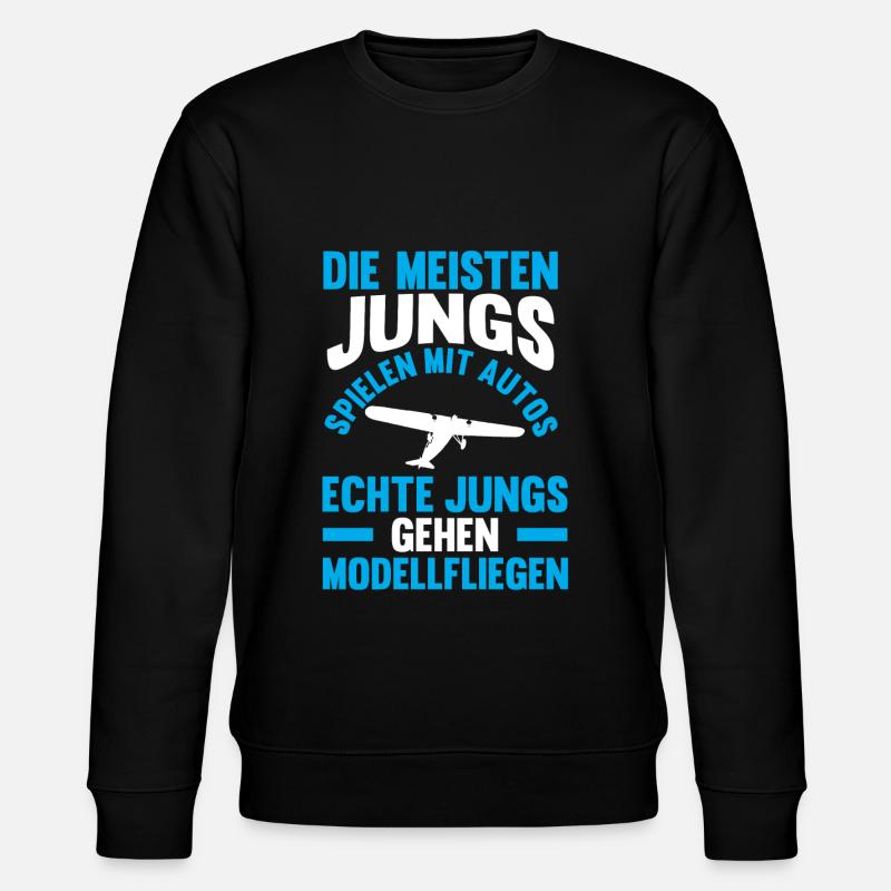 Modellfliegen Modellflieger Modellflug - Stanley/Stella Unisex Bio-Sweatshirt CHANGER - Schwarz