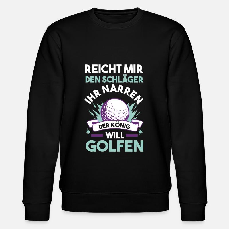 Golf Golfer - Stanley/Stella Unisex Bio-Sweatshirt CHANGER - Schwarz