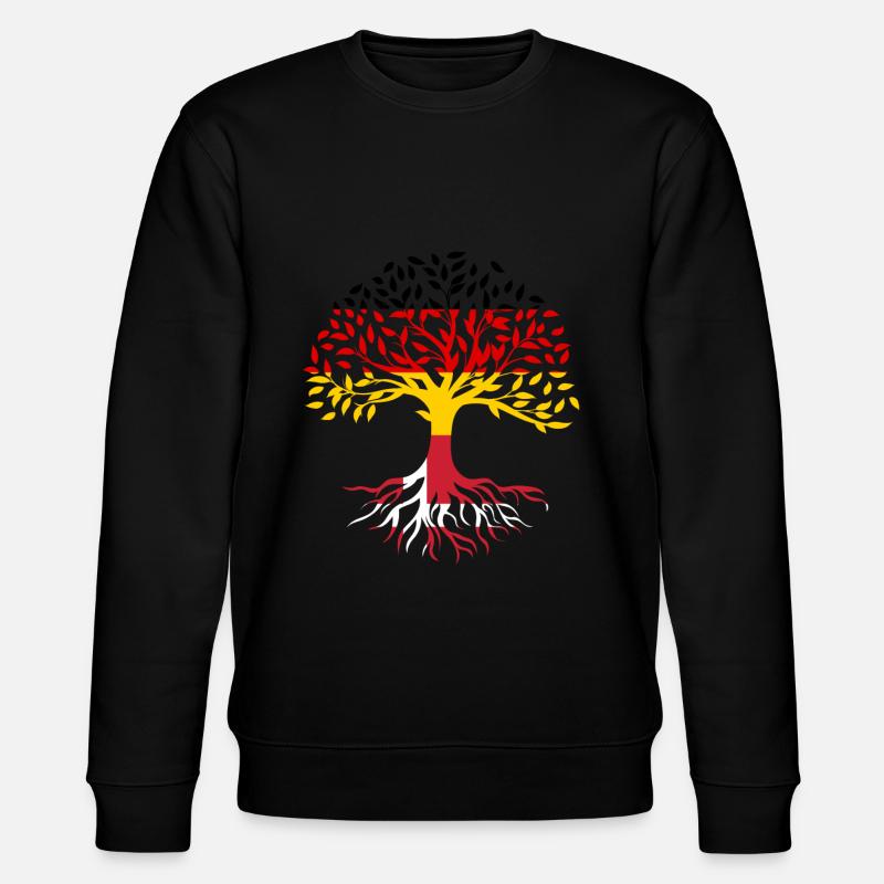 Roots Tree Germany Denmark - Stanley/Stella CHANGER Unisex Organic Sweatshirt - black