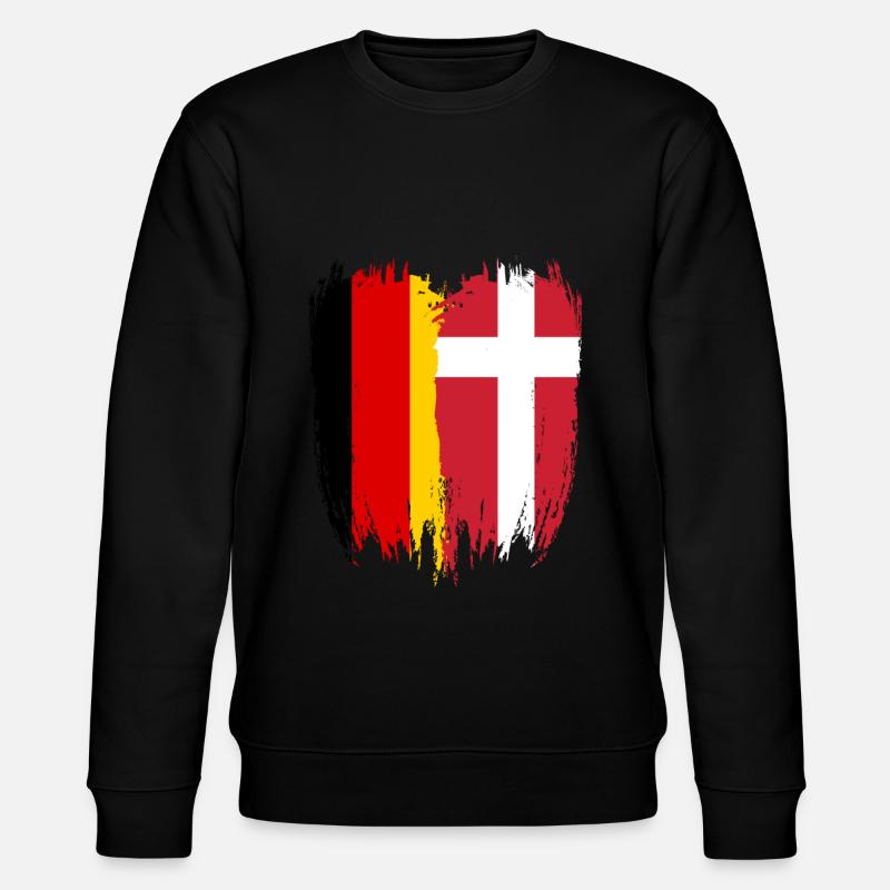 Drapeau de l’Allemagne Danemark - Sweat bio CHANGER Stanley/Stella Unisexe - noir