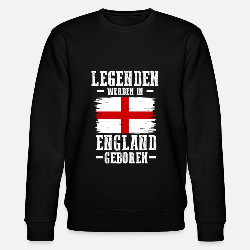 England Engländer Englisches - Stanley/Stella Unisex Bio-Sweatshirt CHANGER  - Schwarz