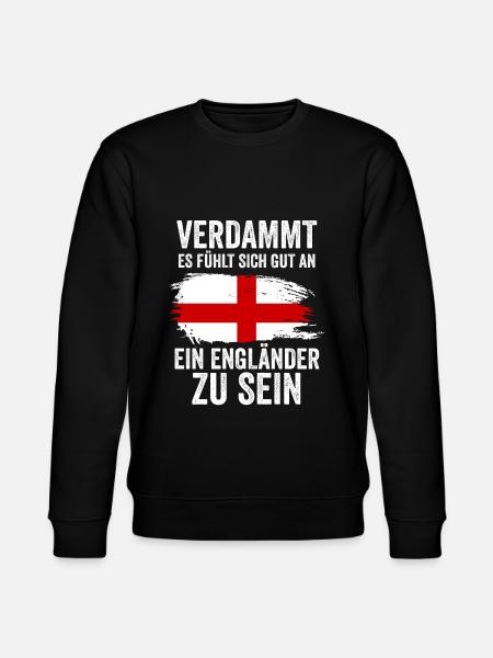 England Engländer Englisches - Stanley/Stella Unisex Bio-Sweatshirt CHANGER - Schwarz
